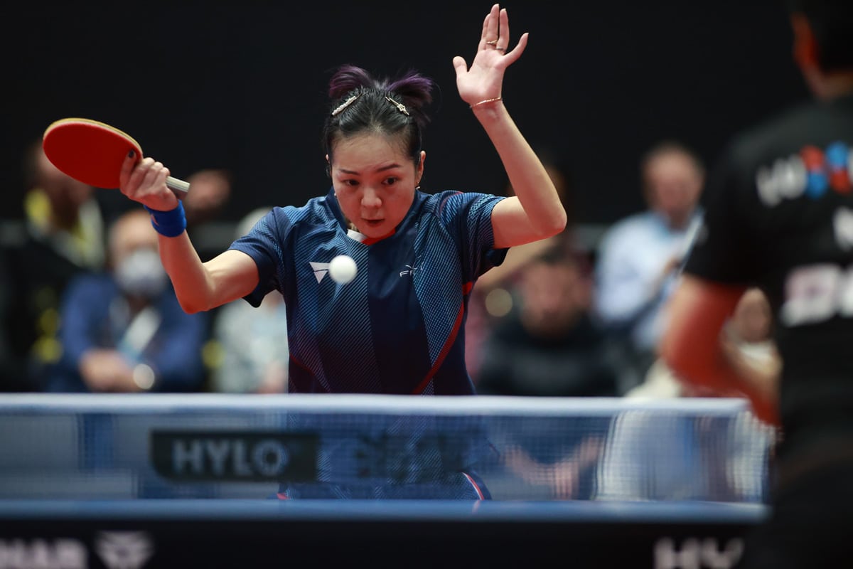 jia nan yuan wint de achtste finales van de europese top 16 tafeltenniskampioenschappen en zet een sterke prestatie neer.