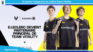 e.leclerc wordt officiële sponsor van team vitality en ondersteunt esports-innovatie en competitie.