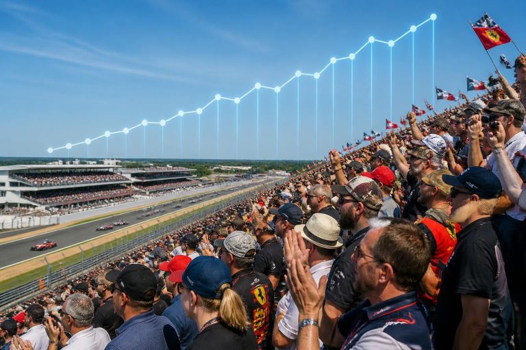 ontdek in deze infographic het aantal toeschouwers van de 24 uur van le mans in de afgelopen jaren en hoe de populariteit van deze iconische race is geëvolueerd.