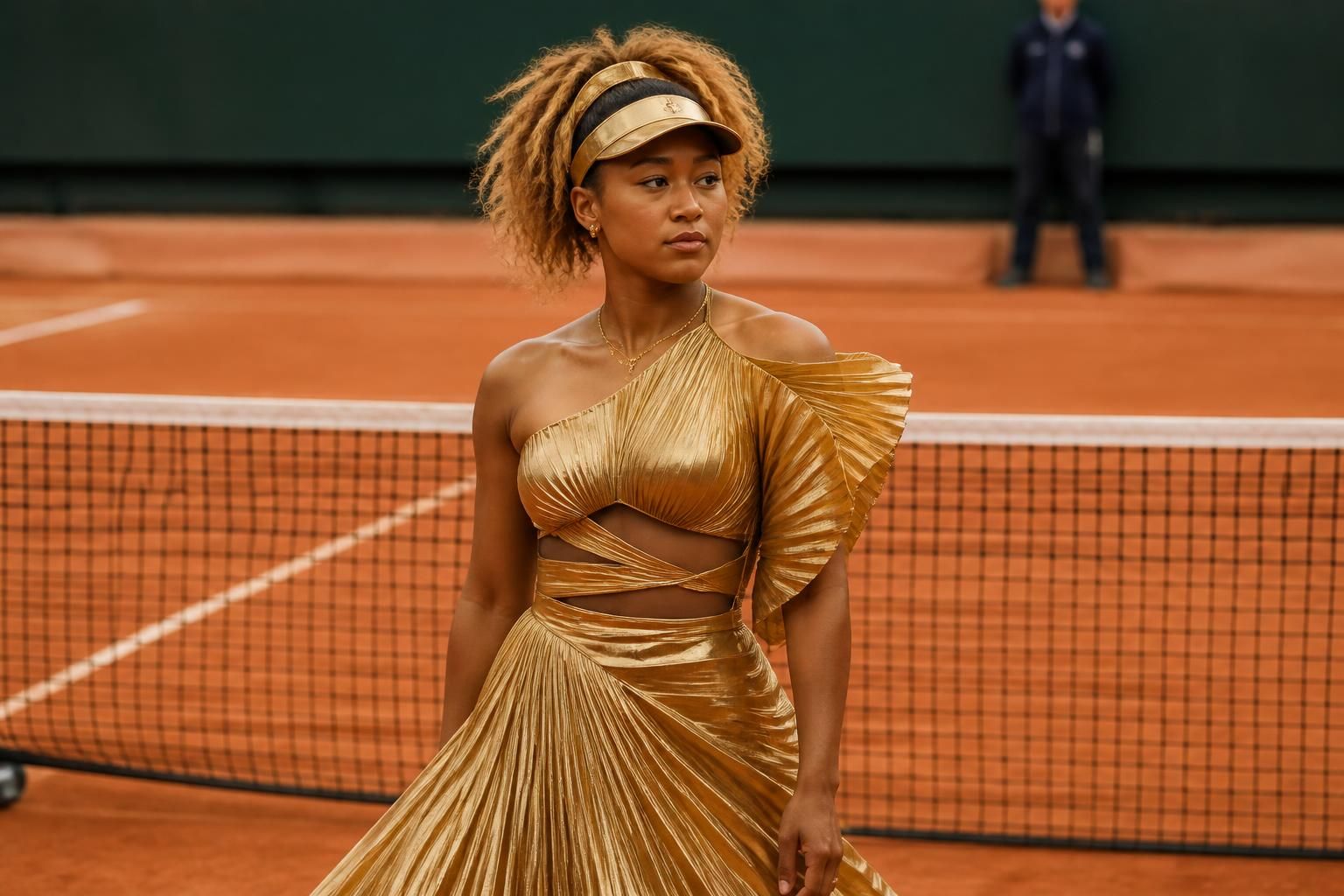 ontdek hoe osaka's gouden jurk bij roland-garros de kloof tussen tennis en mode blootlegt en een nieuwe trend zet in sportstijl.