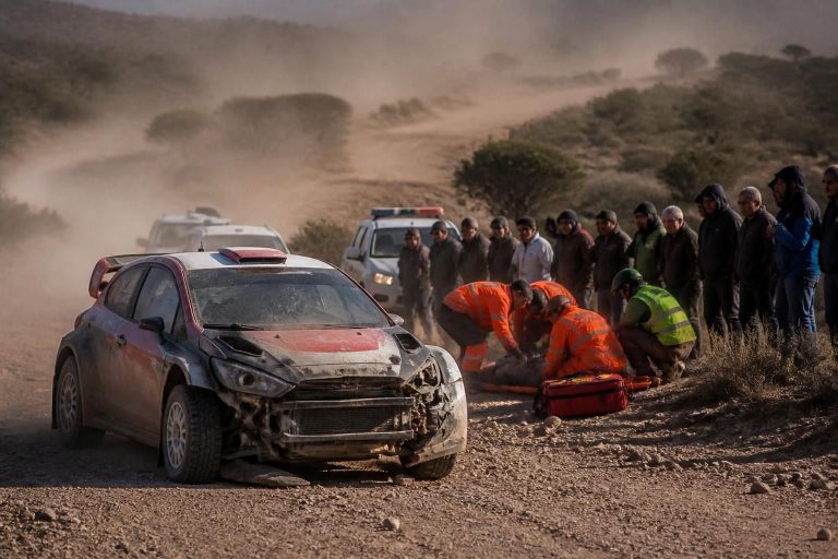 een toeschouwer is omgekomen bij een auto-ongeluk tijdens een rally in argentinië. lees het volledige verslag van het tragische incident.