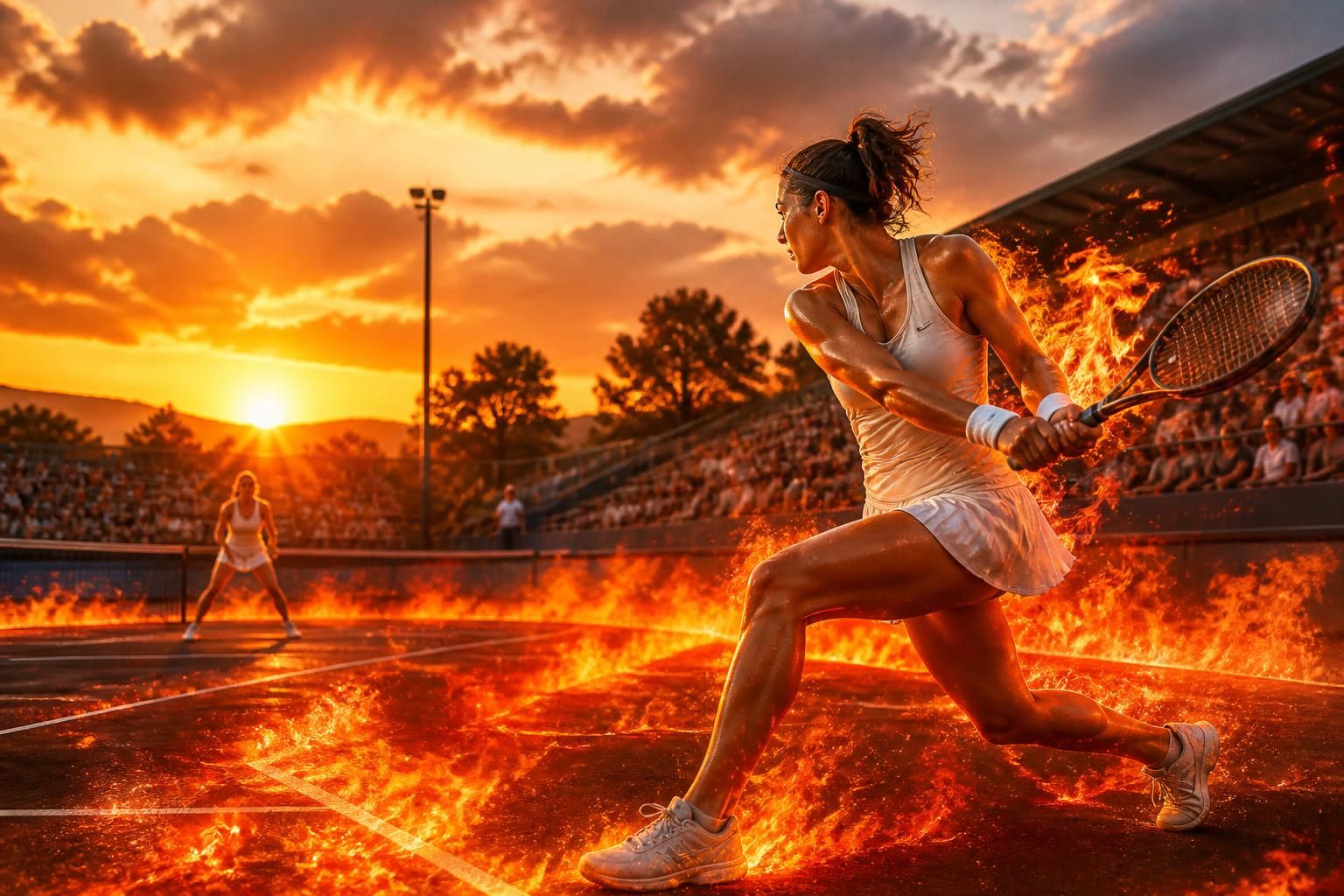ontdek de tennissters die de banen letterlijk in vuur en vlam zetten met hun indrukwekkende prestaties en passie voor de sport.
